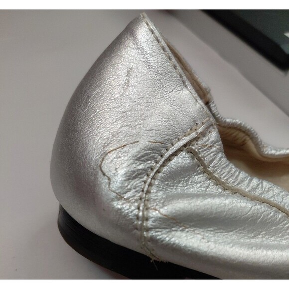 AGL Monika Cap Toe Ballet Leather Flats Sz 38.5 US 8.5 Slip On Shoes - Picture 11 of 11